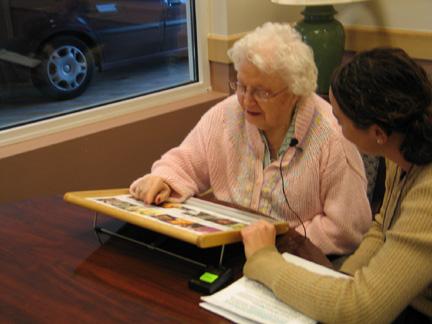 two people using AAC